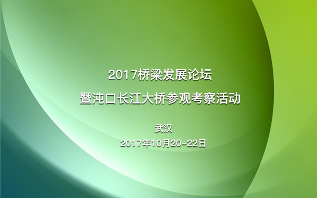 2017桥梁发展论坛暨沌口长江大桥参观考察活动